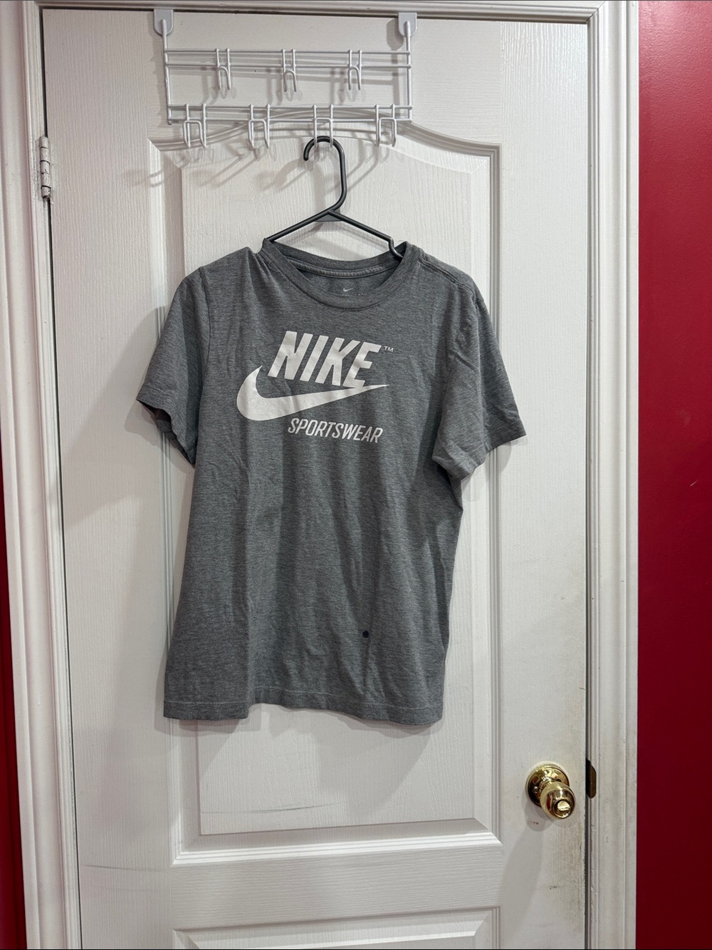 Nike Gray Sportswear Logo T‑Shirt S